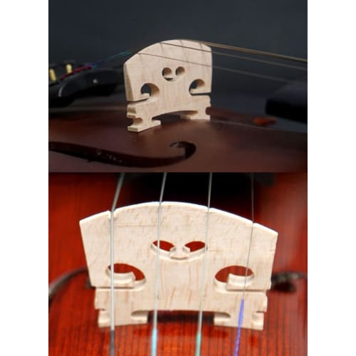 5-Piece Violin Bridge, Wood Bridge for Violin, Replacement Part for 4/4 Violins, for Beginners and Advanced Players