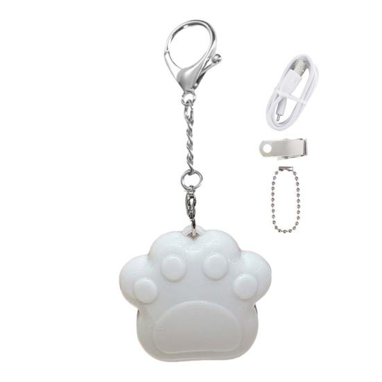 

Keychain Pendant Cat Paw Cloud Heart Design Purse Light Ultra-Thin Touch Sensor Light Rechargeable LED Lamp