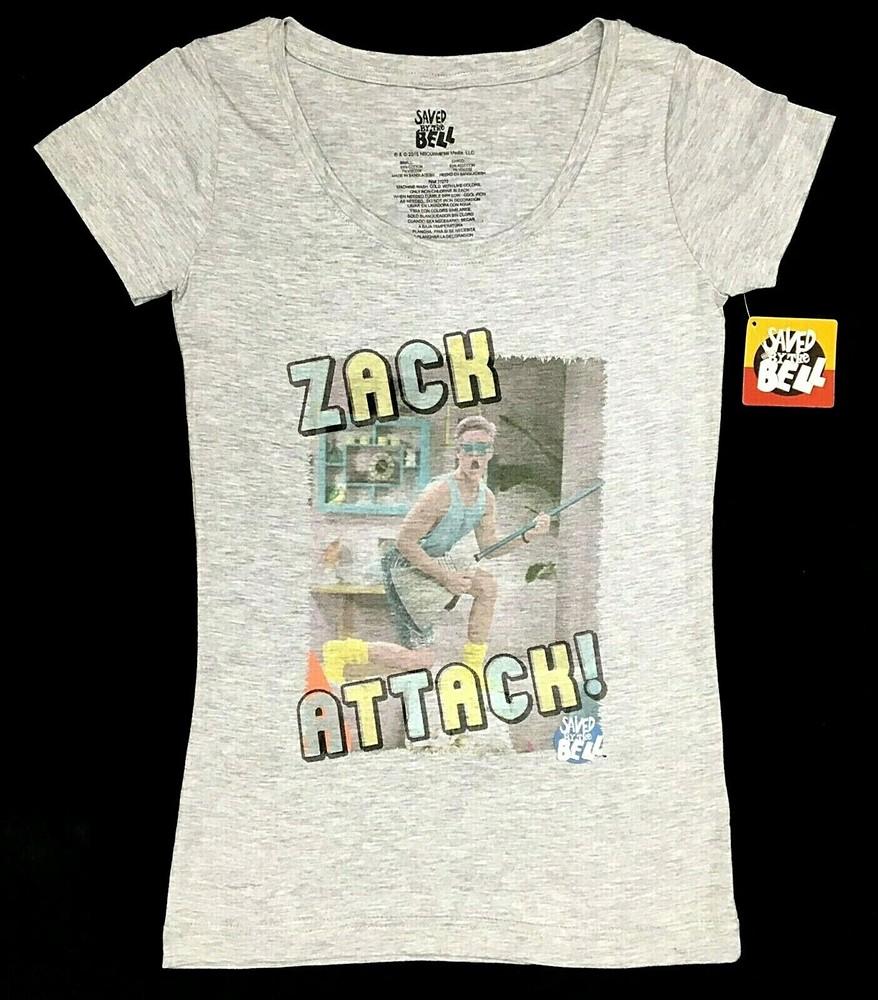 Saved By The Bell ZACK ATTACK Girls Women s Juniors T-Shirt NWT Official  Unisex T-Shirt S