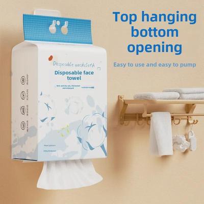 Thickened Disposable Cotton Face Towels for Beauty Salons – Large Hanging and Pull-Out Design