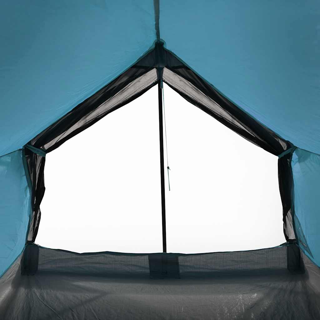 2 Person Camping Tent Blue Waterproof