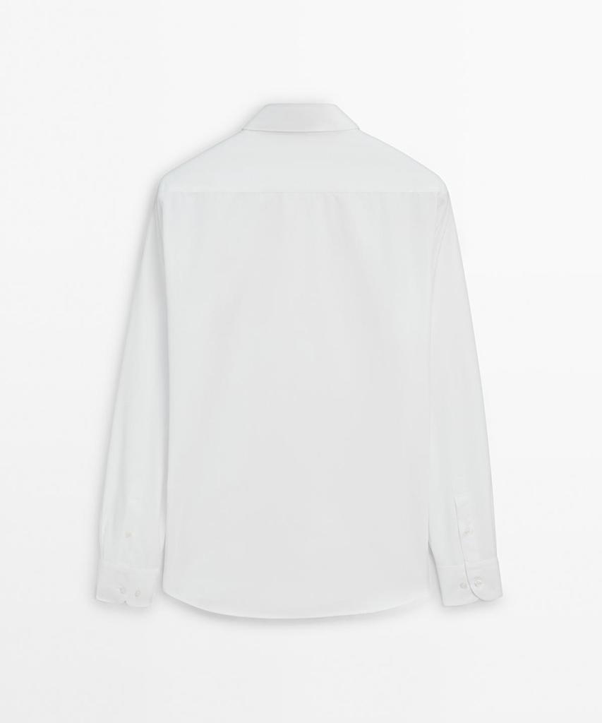 Masimodutti Slim Fit 100% Cotton Poplin Shirt
