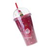 450ml Reusable Tumbler with Lid and Straw Christmas Santa Snowman Coffee Mug Xmas Cup Water Bottle Kids Christmas Gift