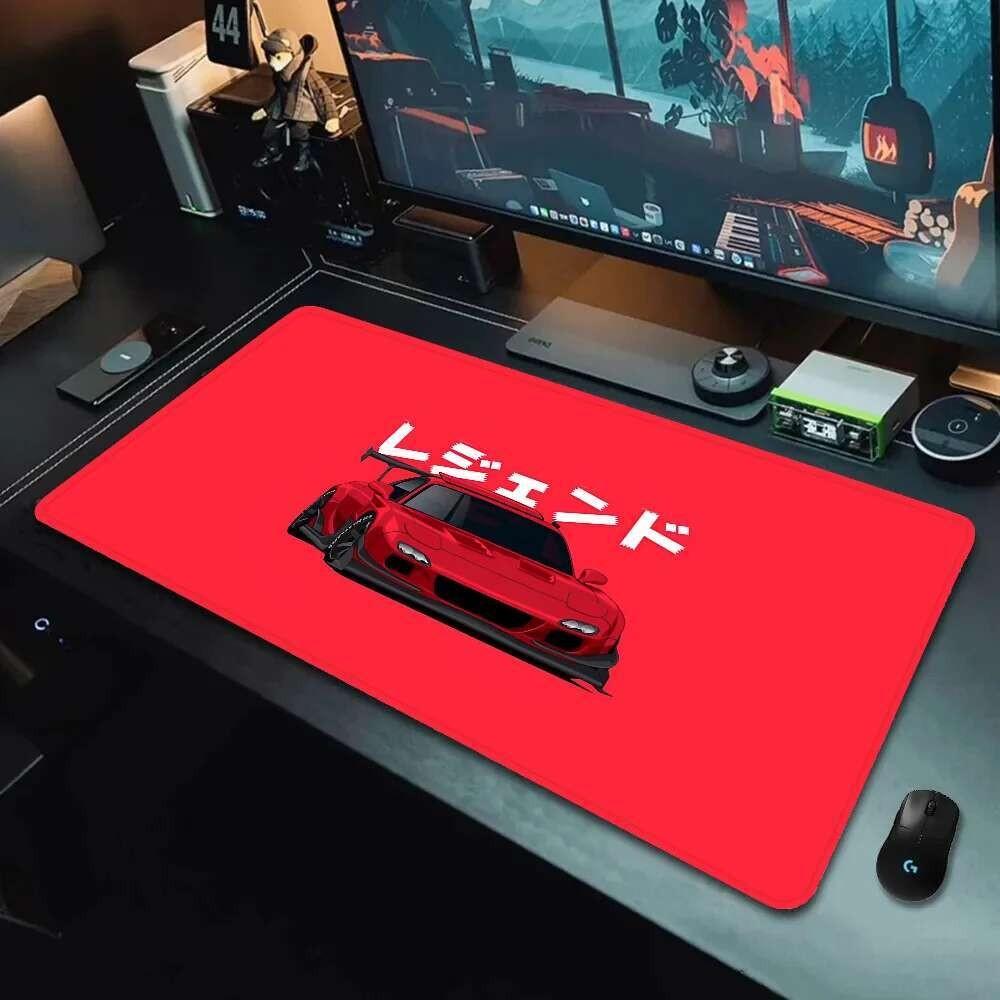 Tokyo JDM Drift Sports Car Nonslip Lockedge Thickened Mouse Pad Oversized Gaming Keyboard Notebook Table Mat