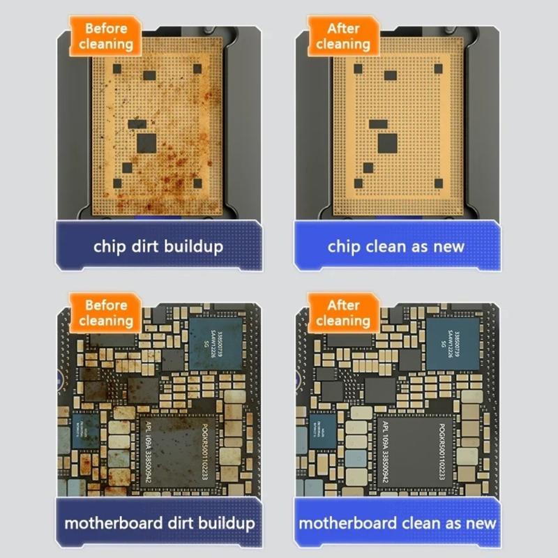 Zinnlot Reinigungsbürste Für Telefon Motherboard Pad Reparatur Metallborsten Und Ergonomisches Griffdesign