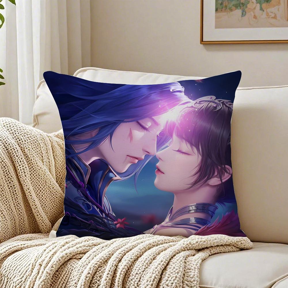 Epische Martialische Chinesische Anime SSoul Land Kissenbezug Kissenhülle Milbenschutz Wohnzimmer Sofa Dekor Kissen Zimmer