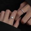 High-End 925 Silver Plated Women's Shell Ring, Adjustable, Ideal Valentine's Day Gift
