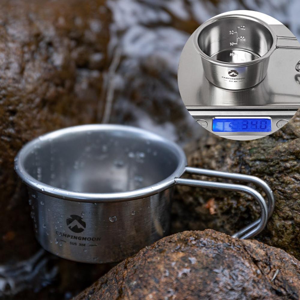 Sierra Fincan Açık Paslanmaz Çelik 60 ml Sierra Kahve Fincanı Piknik Sofra Taşınabilir Barbekü Yürüyüş