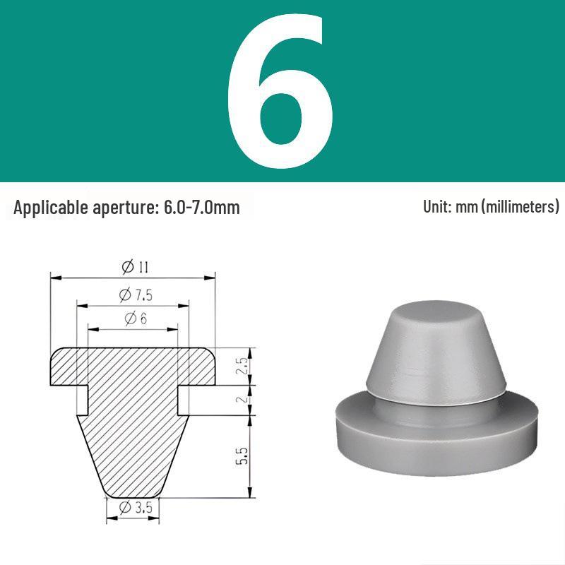 High-Temp Resistant Silicone Rubber Stopper with Card Slot Sealing Cap