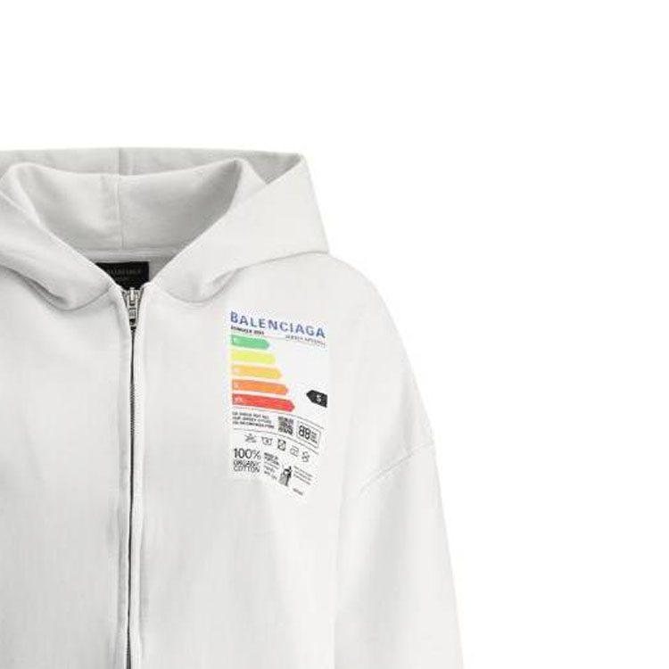 Balenciaga SS23 Sweatshirt Loose Fit Women's White 744454TOVD69012