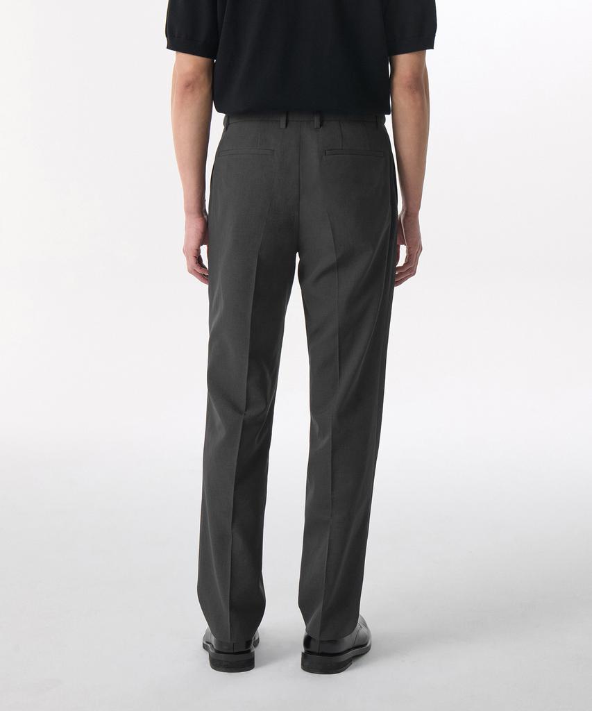 MUSINSA STANDARD Cool Touch Semi-Wide Hidden Banding Slacks [Gunmetal]