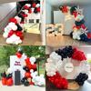 Black Red Balloons Garland White Gold Confetti Balloon Arch Kit New Tear 2026 Graduation Birthday Party Baby Shower Decoration