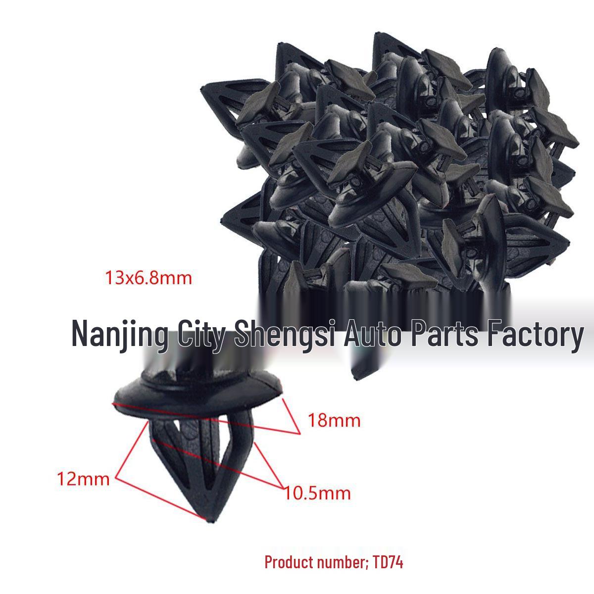 

Mitsubishi Car Rear Spoiler Trim Panel Fixing Clip & Lining Universal Plastic Buckle 10000 units