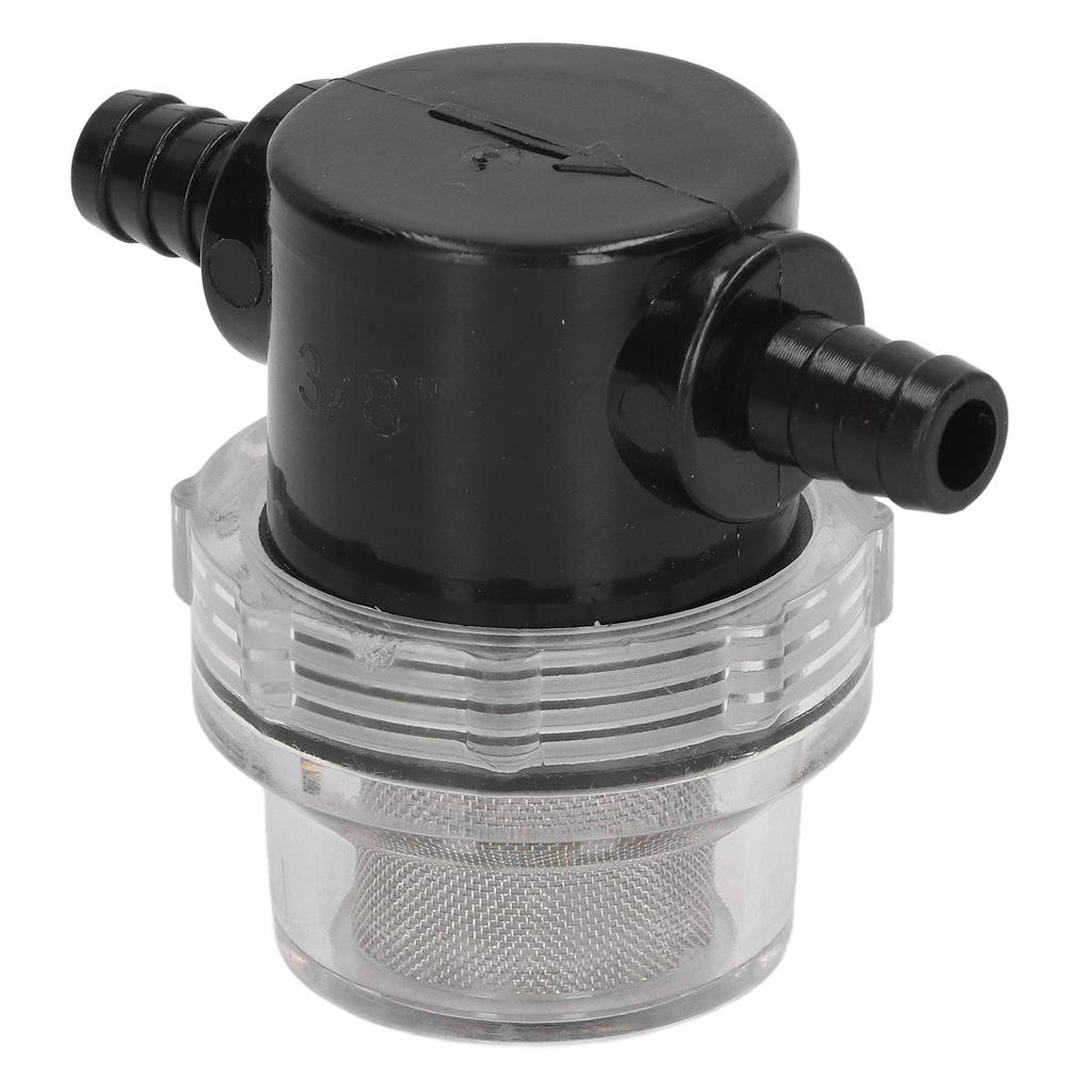 Water Pump Filter In Line Stainer Barb ABS 3 8in 1 2in Output for DC 12V 80 PSI Pumps