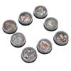 8pcs Christmas Nail Art Rhinestones Alloy Rivet Beads Nail Decoration Manicure Tool