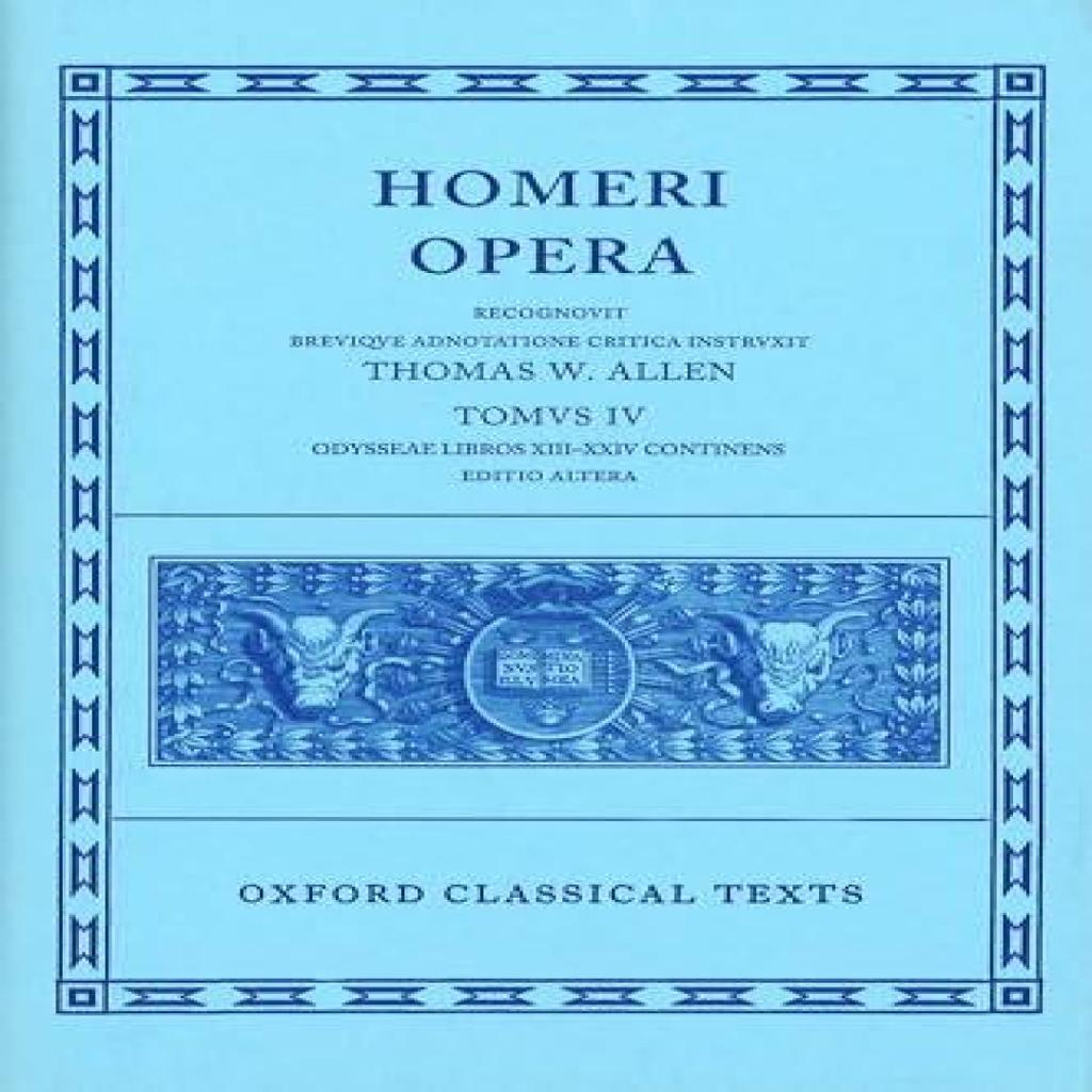 Homer Vol. IV. Odyssey Books XIIIXXIV Hardback Book 9780198145325