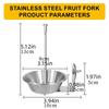 Bird Bowls For Cage No Clutter Fruit Dispenser Stainless Parrot Feeder For Cockatiel Finch Pet Crate Pole Outside Backyard