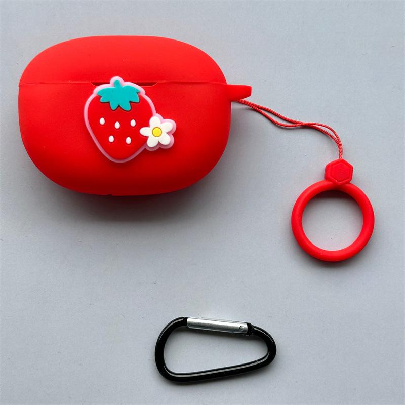 For OnePlus Nord Buds 1 Pro Bluetooth Headset Case Fruit Silicone Soft Case