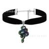 Handmade Snake Gothic Velvet Vintage Necklace Jewelry