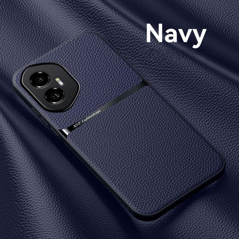 

For Honor 300 Pro Case Magnetic Car Holder Leather Phone Case For Honor 300 Honor300Pro Bumper Shockproof Protection Back Cover For Honor 300 Pro