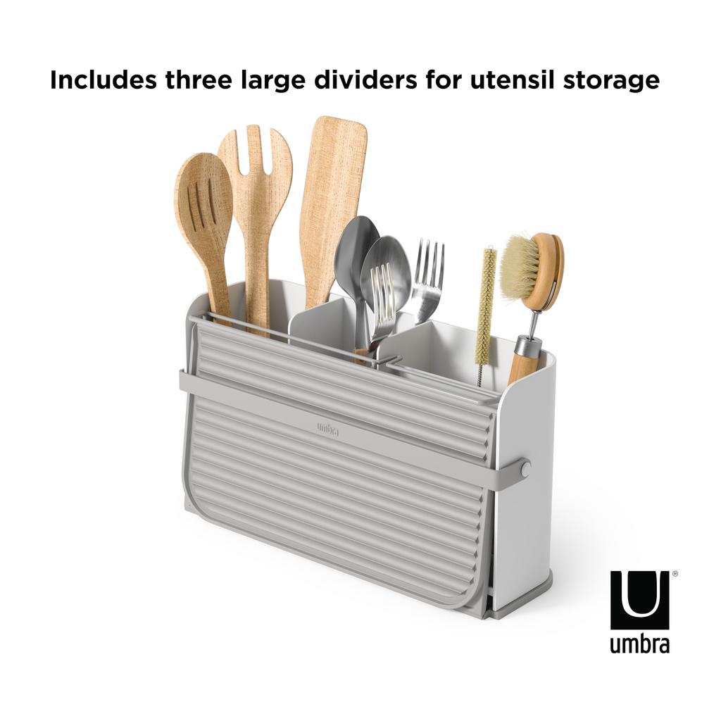 Umbra Sling Dish [Official] Rack, White/Grey