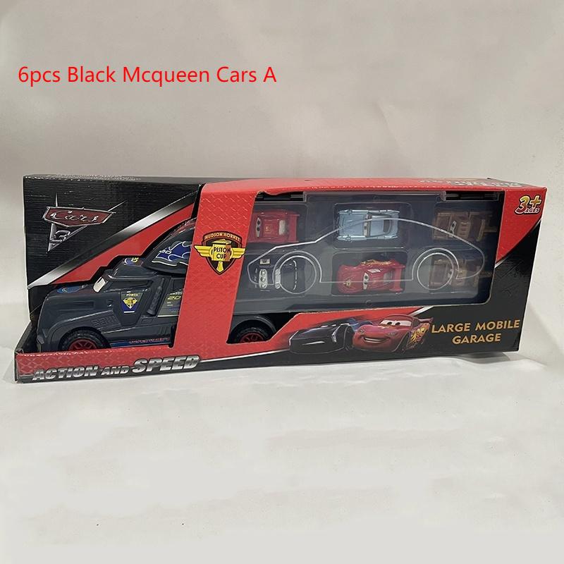 Pixar Cars Set Lightning Mcqueen Figures Jackson Storm Mack Uncle Truck Pull-Back Model Doll Children Toy For Gift Kid Friendly Entertaining Fun Play