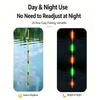 Indicatore di abboccata da pesca Luce LED Rimovibile Clip sulla Punta della Canna Bastoncino Luminoso Impermeabile LED Luce per Punta di Canna da Pesca Notturna