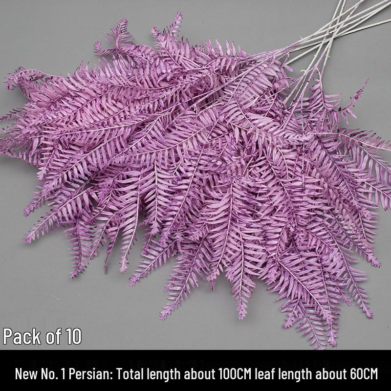 10-Piece Purple Floral Artificial Flower Set for Wedding and Aisle Decor