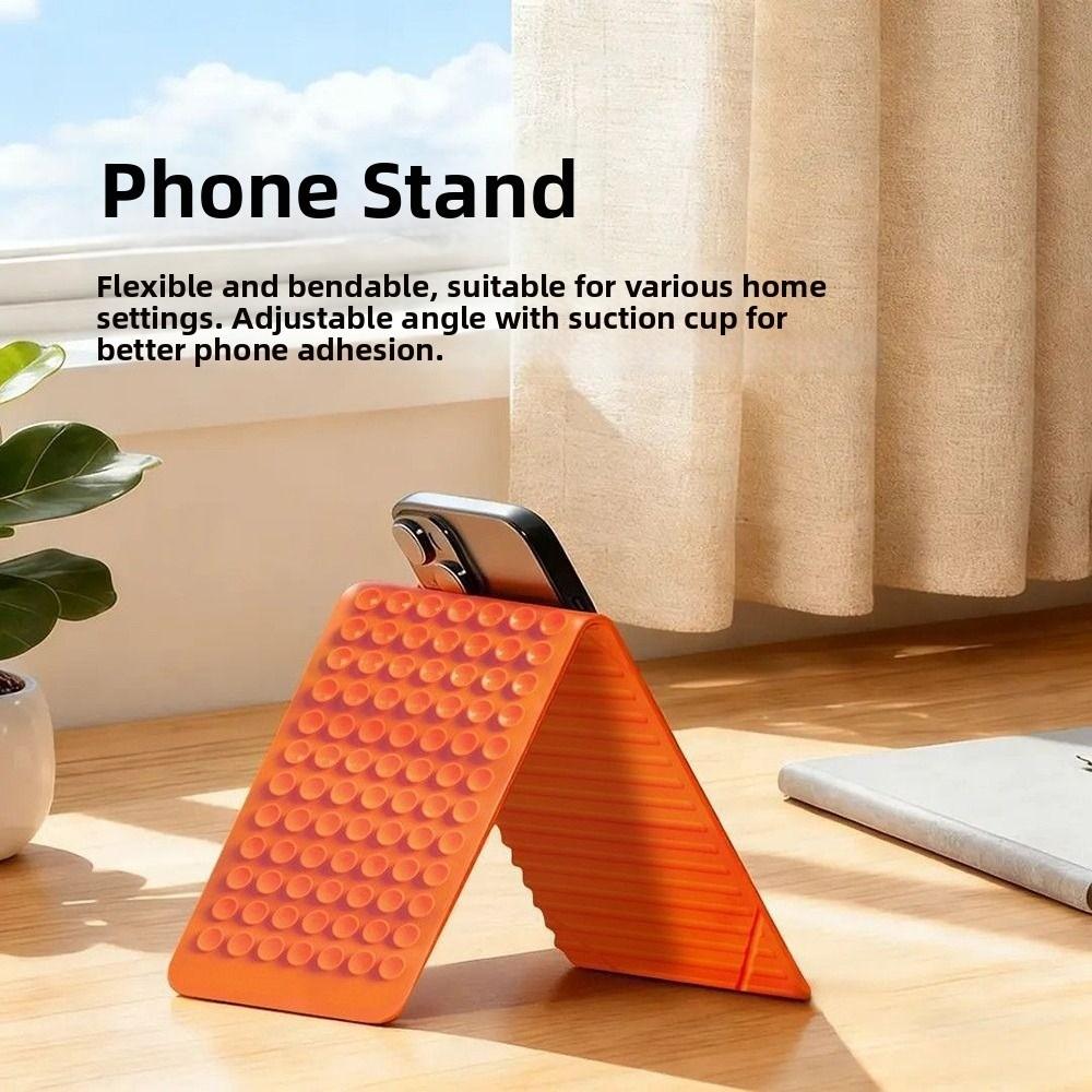 Multi-Angle Foldable Silicone Phone Holder Portable Desktop Phone Holder  Desktop