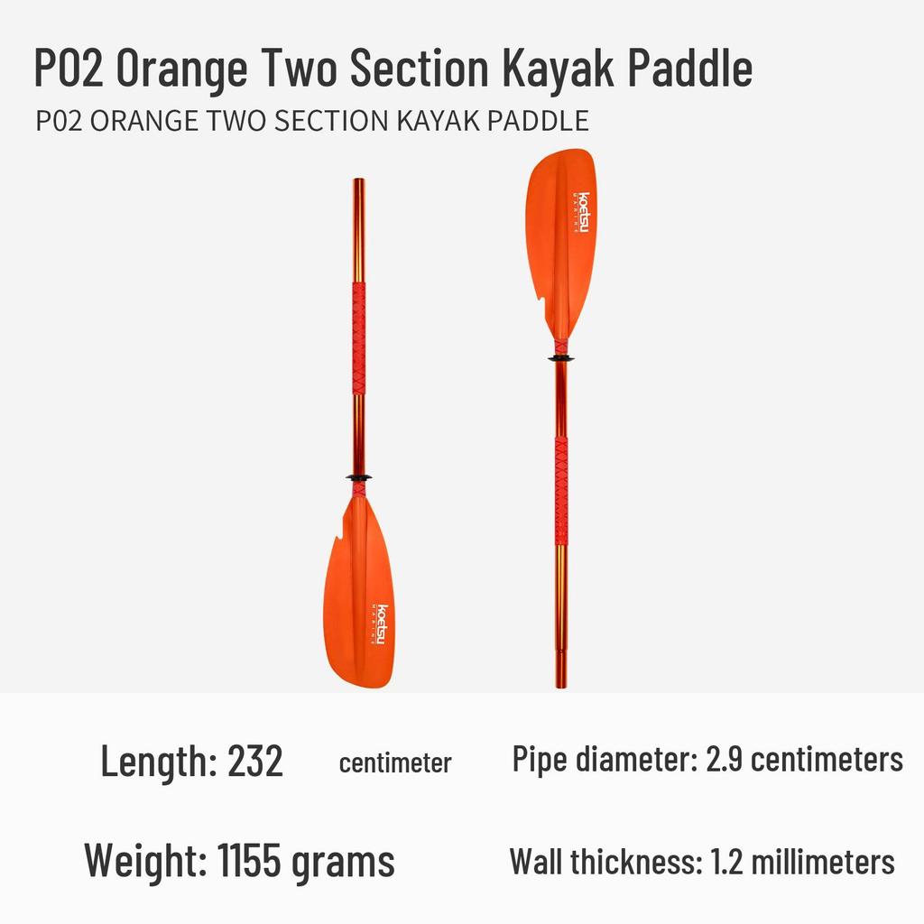 KOETSU Surf Paddleboard Dual-Use Aluminum Paddle: Single/Double Head Kayak & Paddleboard Paddle