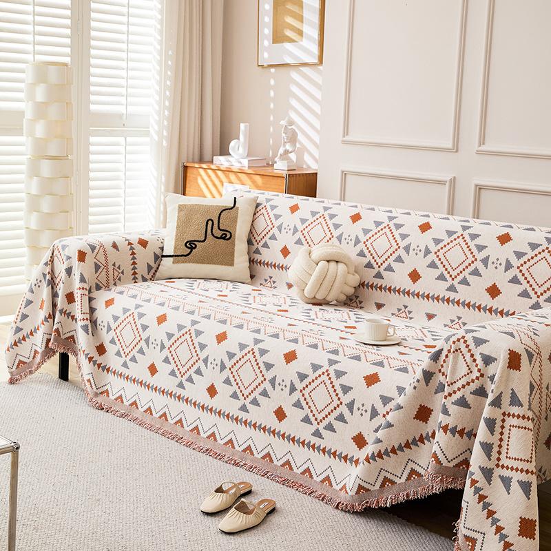 Bohemian Style Sofa Cover Slipcover Protector Decorative Throw Blanket