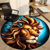 1pc Lion Head Chair Carpet for Office Non-Slip Mat for Office - Decorative Floor Mat  yy251030218