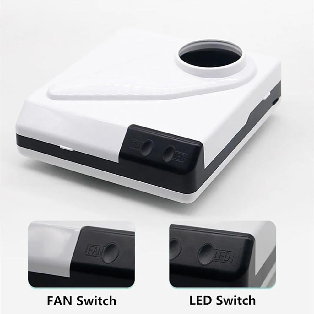 60W Dental Labor Staubsauger Staubabsauger Absauger Tisch-Saugmaschine Polierer Doppelzweck-Gerät Lüfter LED