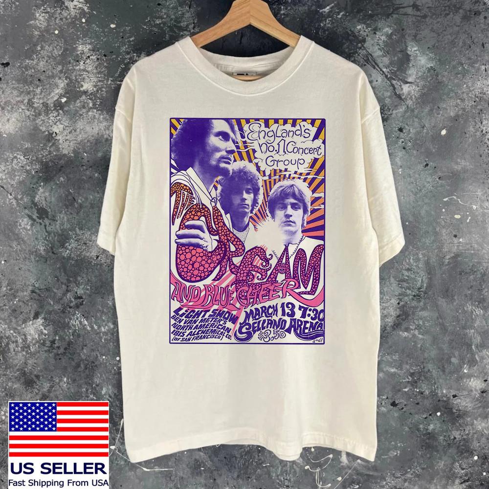 Cream Band The Music Of Cream T Shirt Full Size S-5XL Unisex T-Shirt XXXL
