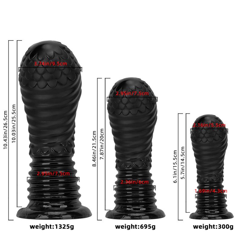 9.5cm Giant Teardrop Dildo Anal Plugs Fisting Supplies Extra Large Extra Thick Flaccid Anal