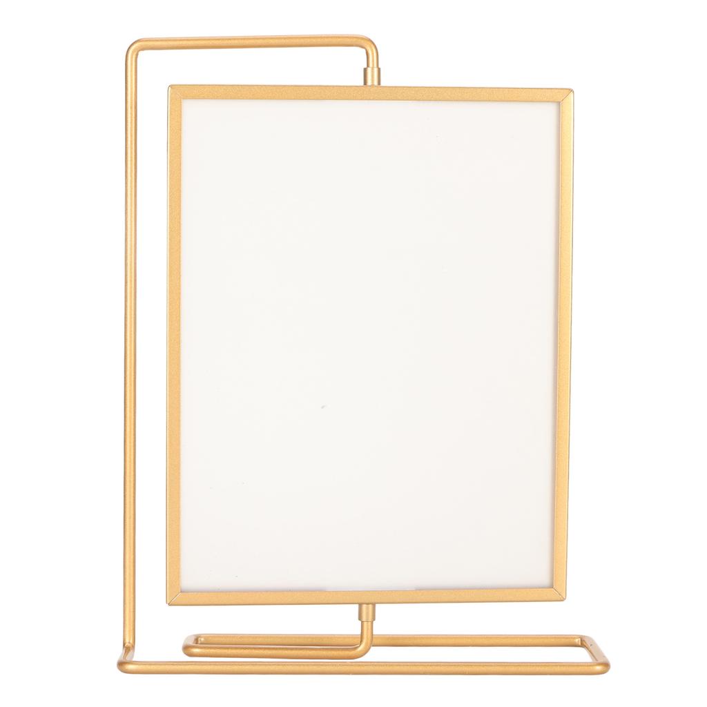 Y5578 Gold Metal Rotating Photo Frame Double Sided Rotating Floating Photo Frame for Home