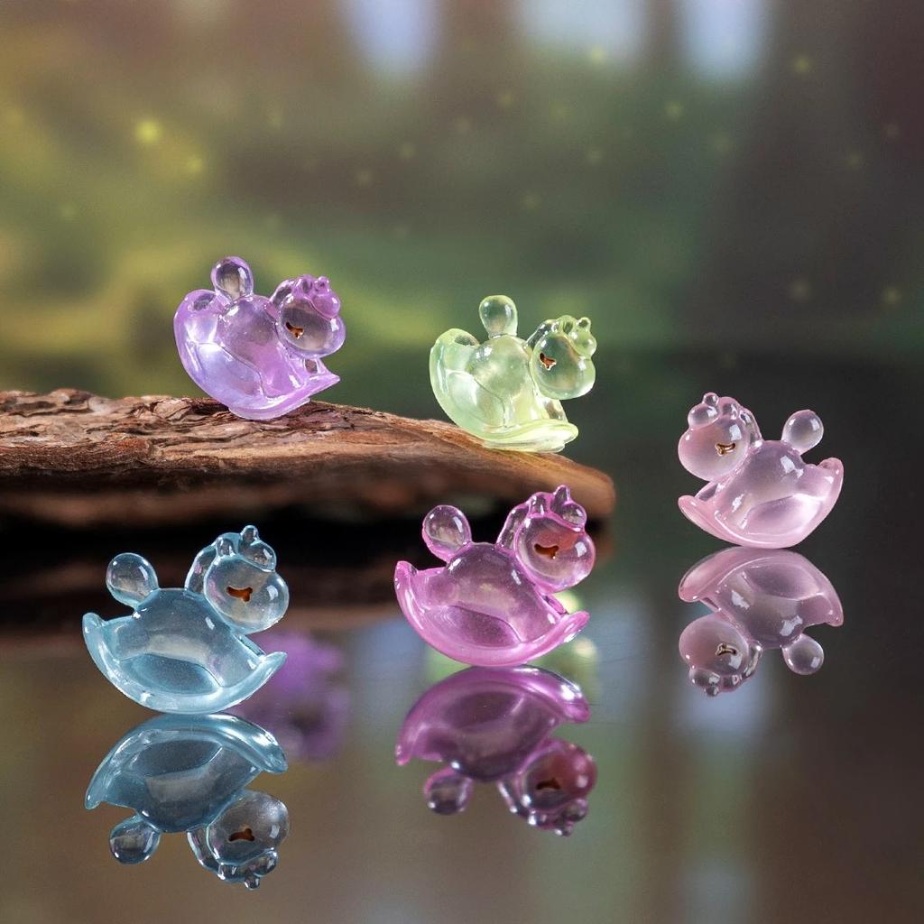 50Pcs Luminous Horse Figures Glowing At Night Action Figure Mini Micro Landscape Miniatures Diy Garden Decoration Gifts