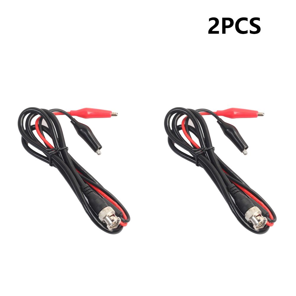 1m Digital Oscilloscope BNC Probe Test Leads 50 ohm Coaxial Q9 Male Plug to Dual Alligator Crocodile Clip Test Line Cable