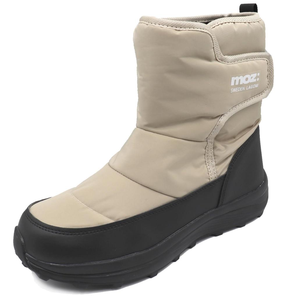 Mozu Side Magic Snow Winter Beige Boots, Boots, MZ7003,