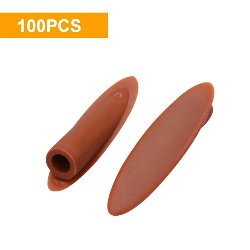 100 шт. Пластиковые заглушки для карманных отверстий 9 мм Заглушки для наклонных отверстий для инструмента-локатора отверстий, направляющей для дрели, аксессуары Разноцветные заглушки-стопоры