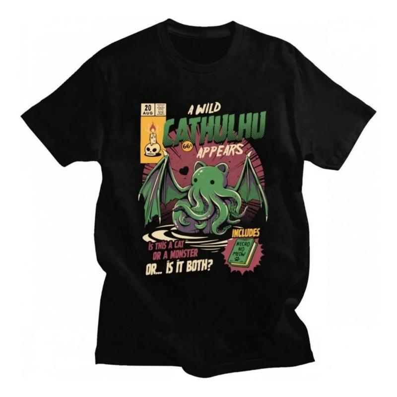 Camiseta Cthulhu Para Hombre Con Cuello En V, Modernas Camis S разноцветный