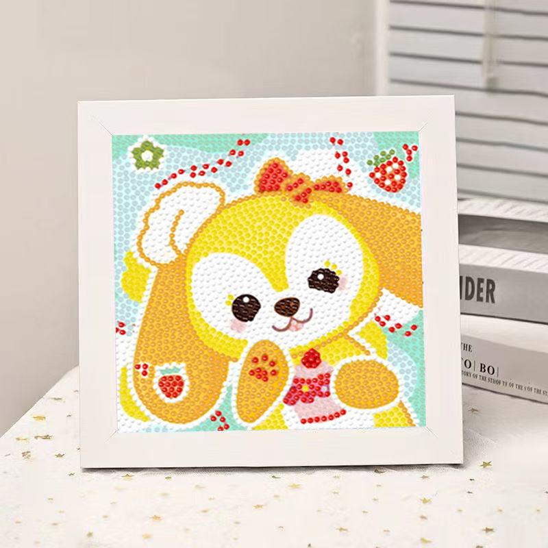 High-End Diamond Painting Diy Van Gogh Starry Sky Cat Creative Handmade Toy Table Decoration Diamond Painting With Frame