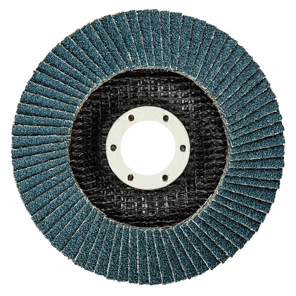 Flap disc 115 x 22.2 mm, K40, zirconium