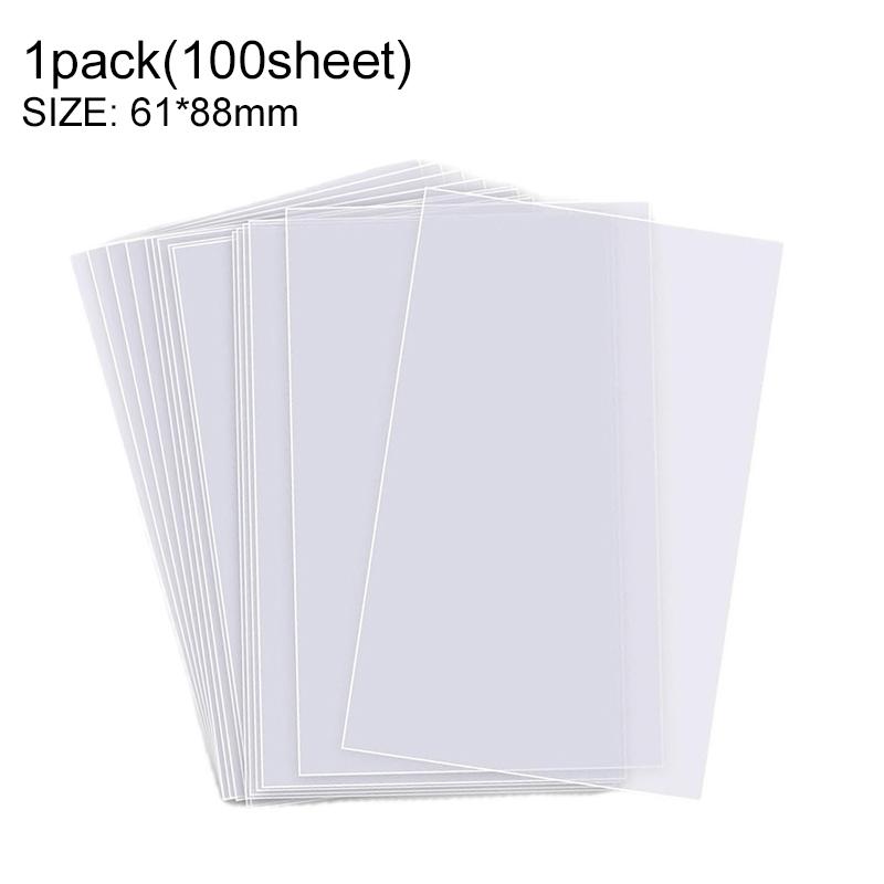 1pack(100sheets) Transparent Playing Card Cover Clear Protector Sleeve Holder for Board Game ID Folder Photo Pouch Kit TMZ