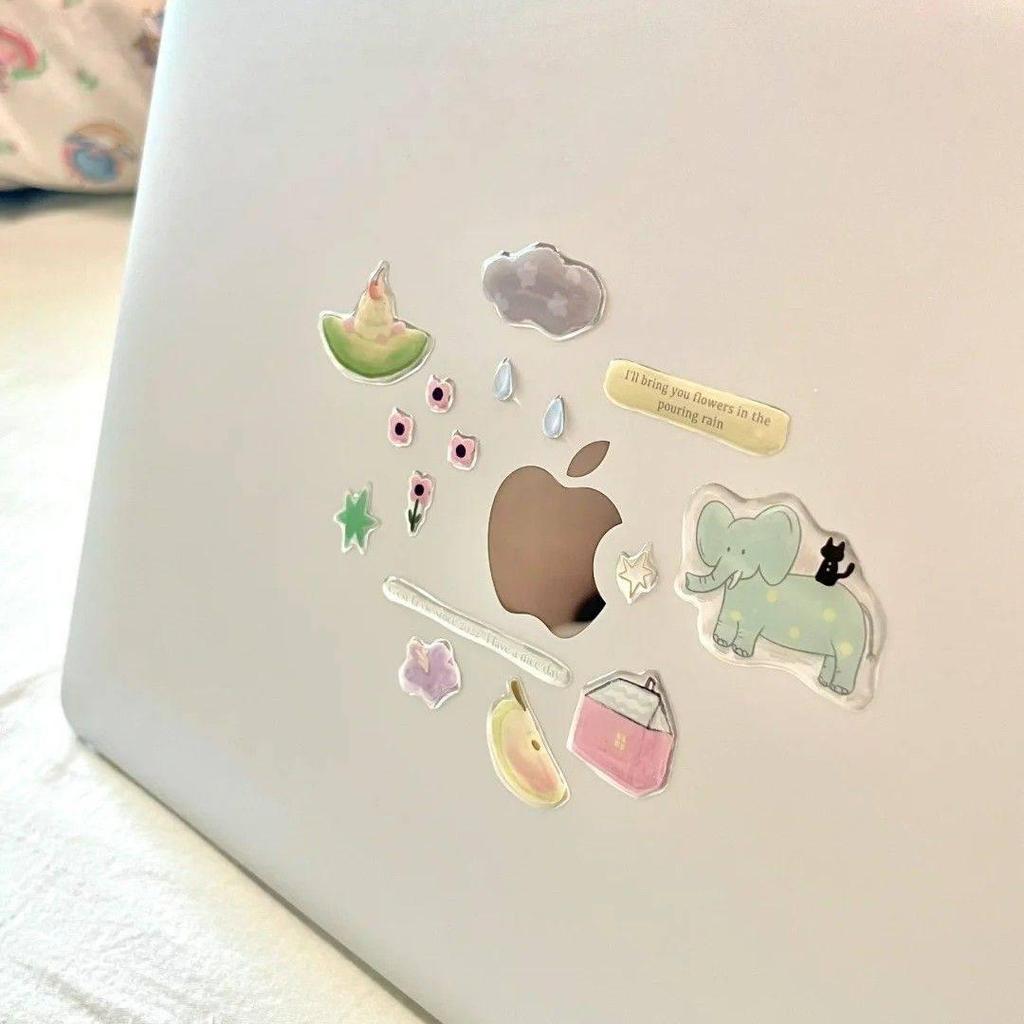 Cyansea Cute 3D Cat Jelly Stickers - DIY iPad, Phone Case, and Journal Decoration