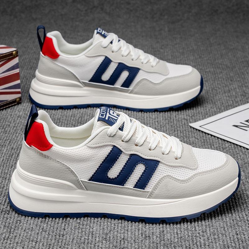 Men's sports single shoes mesh breathable versatile casual shoes men's running platform student