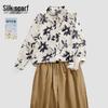 Women's Floral Linen Long Sleeve Shirt