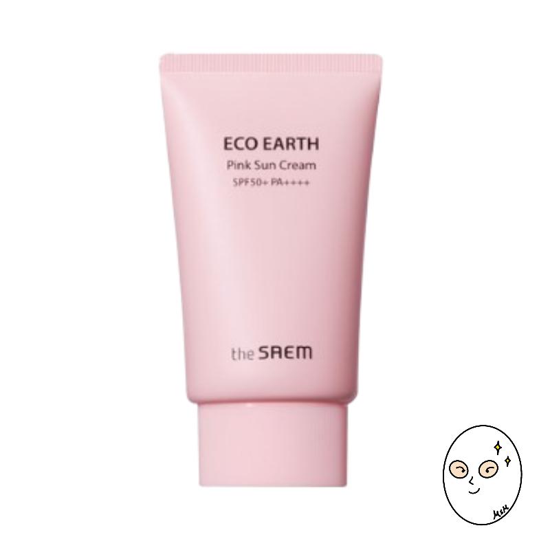 The Saem ECO EARTH PINK SUN CREAM 50г