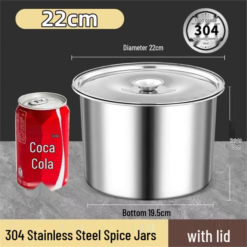 Jinjinlin Commercial 304 Stainless Steel Seasoning Jar Set
