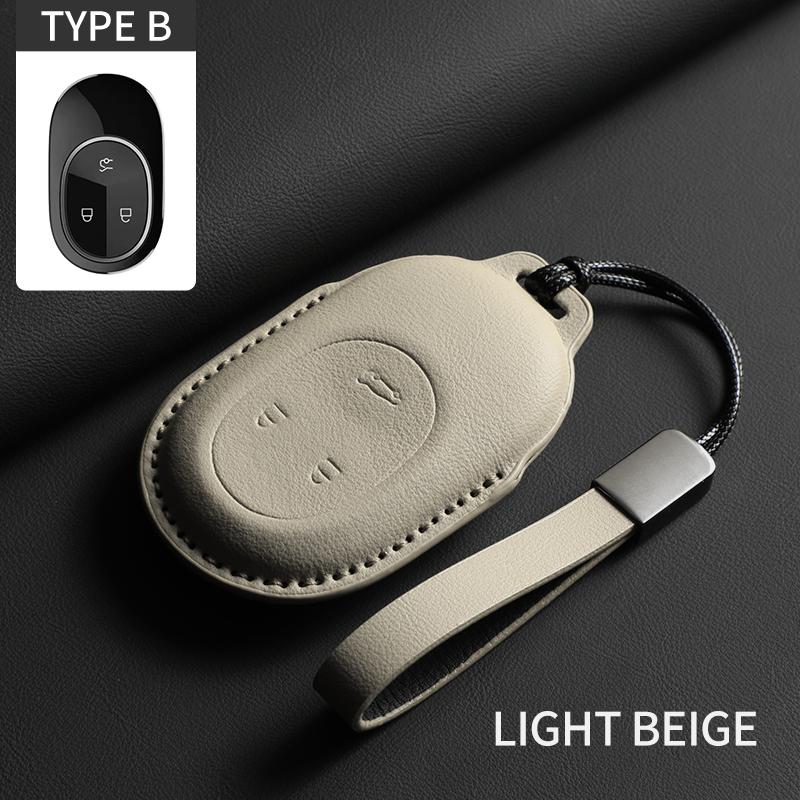 

Original Car Color Leather For NIO ET5T ES6 EC7 ES7 ET7 ET5 Car Remote Key Case Shell Durable Car Protecter Key Case Accessories